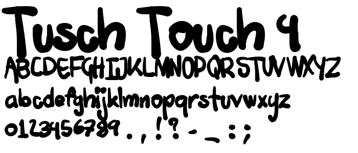 Tusch Touch 4 font